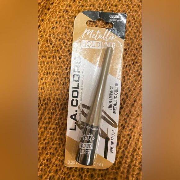 💥L.a. CoLors  2 PKMetallic Gold CBLE618 Liquid Liner Fine Tip Brush (2.5 ml)✨ - Picture 4 of 7